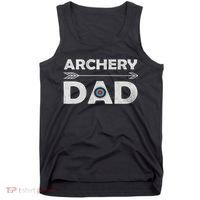 Matching Family Archery Dad Arrow Target Team Photo Meme Tank Top thumb 0