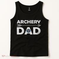 Matching Family Archery Dad Arrow Target Team Photo Meme Tank Top thumb 2
