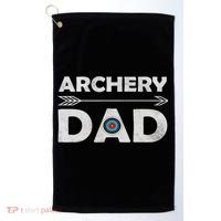 Matching Family Archery Dad Arrow Target Team Photo Meme Golf Towel thumb 0