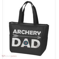 Matching Family Archery Dad Arrow Target Team Photo Meme Tote Bag thumb 3