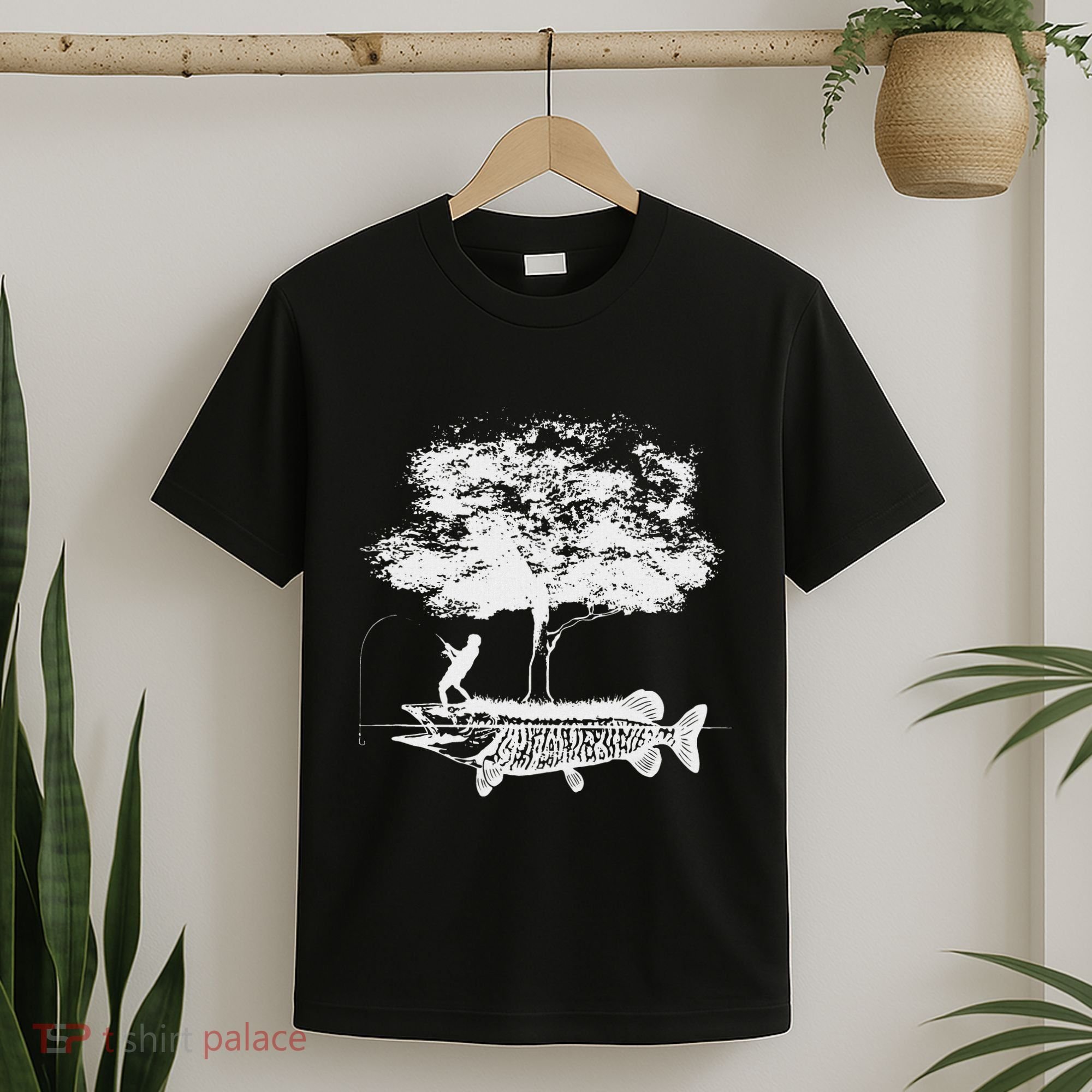 Musky Fish Artistic Love Muskie Fishing Gift T-Shirt