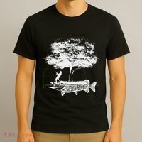 Musky Fish Artistic Love Muskie Fishing Gift T-Shirt thumb 3