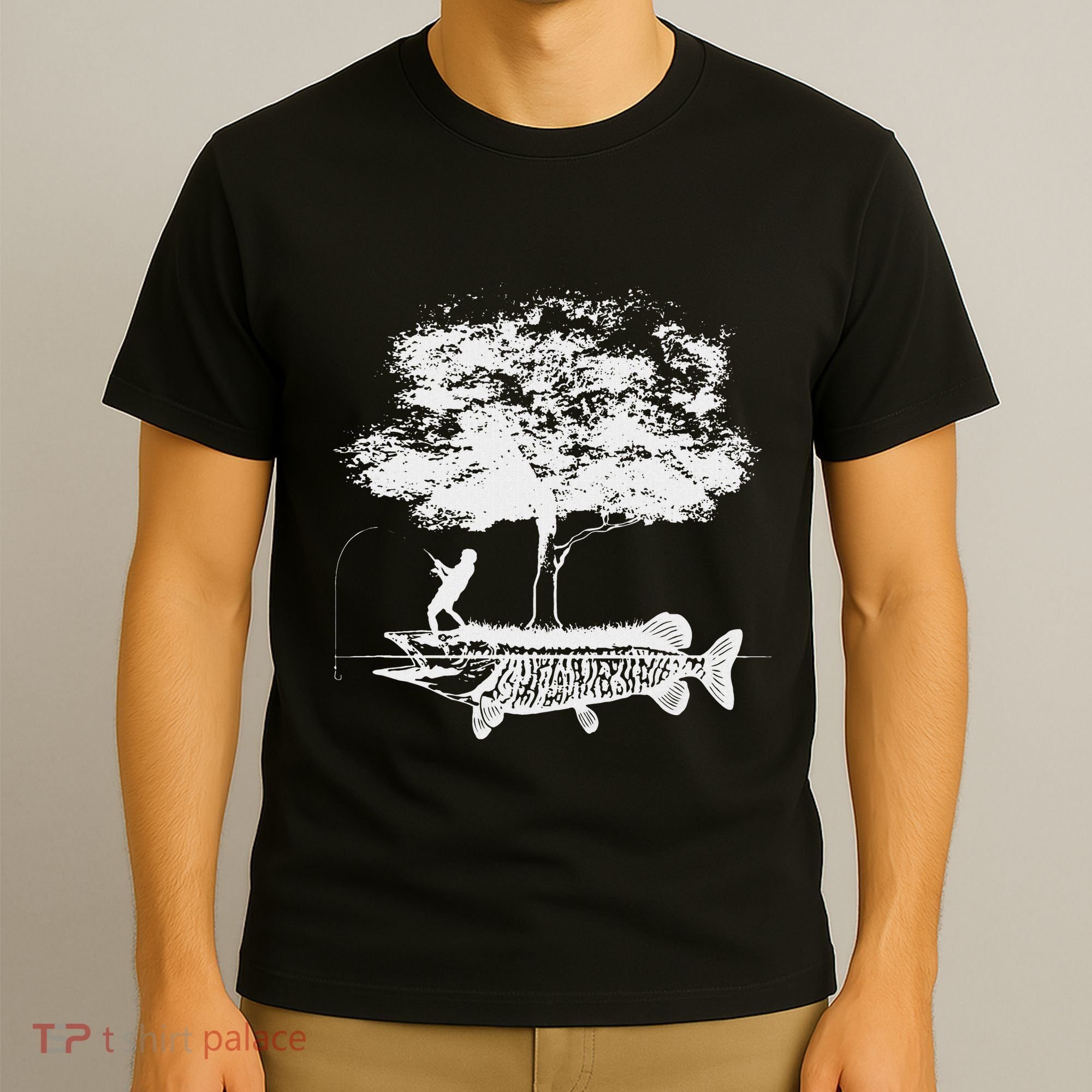 Musky Fish Artistic Love Muskie Fishing Gift T-Shirt