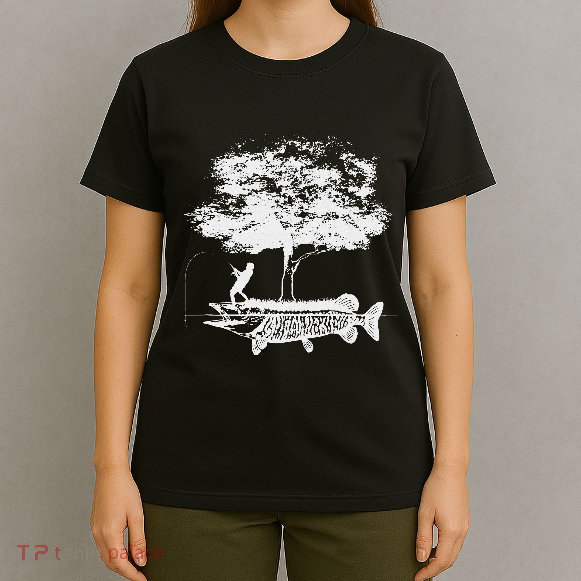Musky Fish Artistic Love Muskie Fishing Gift T-Shirt
