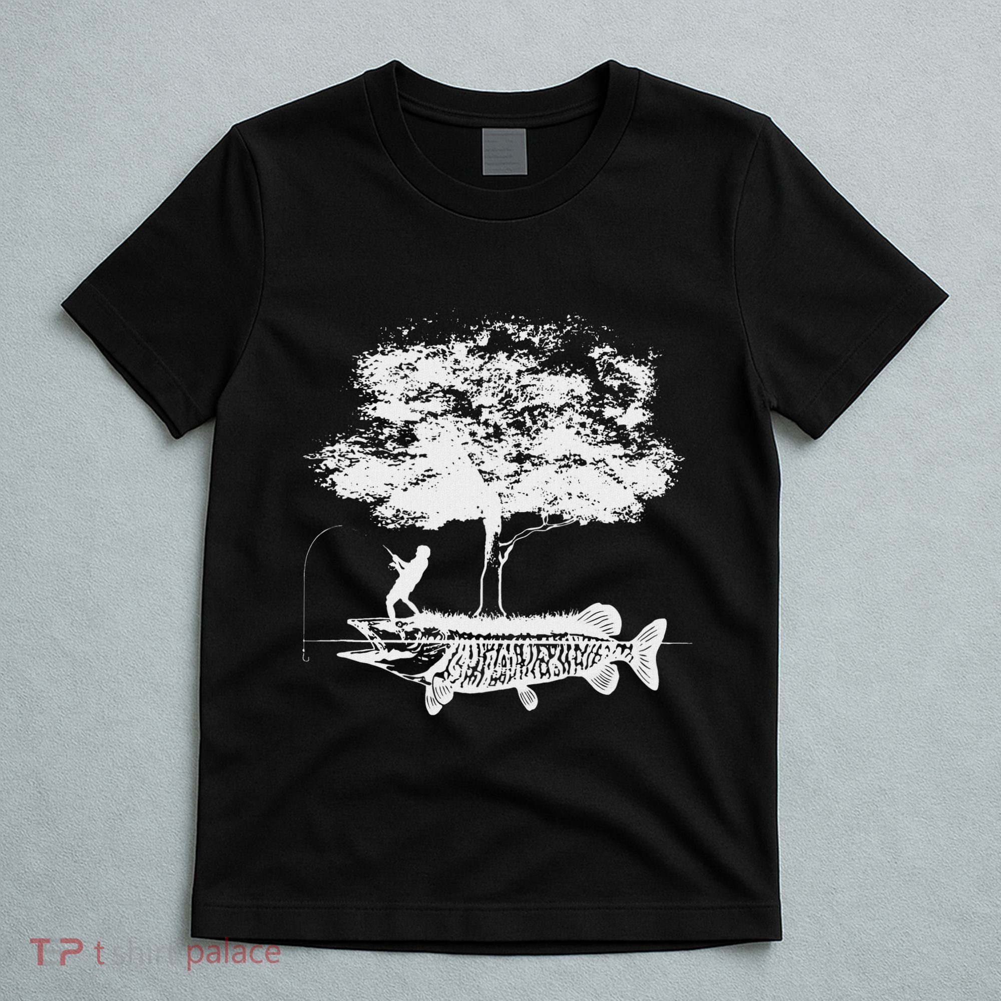 Musky Fish Artistic Love Muskie Fishing Gift T-Shirt