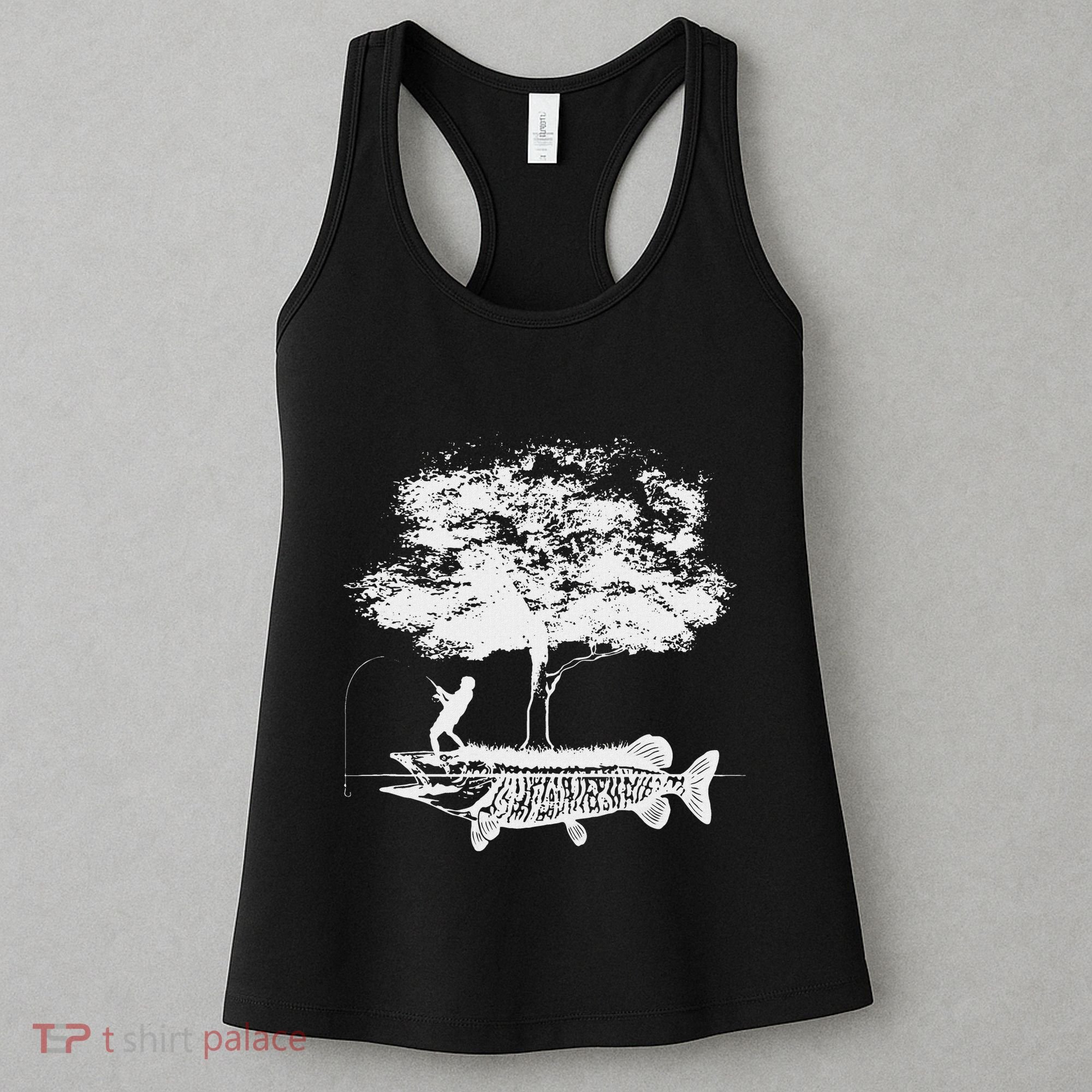 Musky Fish Artistic Love Muskie Fishing Gift Women's Tank Top