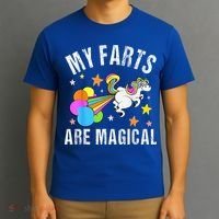 My Farts Are Magical Funny Unicorn Gag Farting Sarcastic T-Shirt thumb 3
