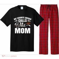 My Favorite Archer Calls Me Mom Archery Mom Mother's Day Gift Pajama Set thumb 0