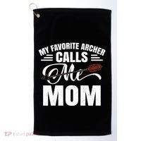 My Favorite Archer Calls Me Mom Archery Mom Mother's Day Gift Golf Towel thumb 0