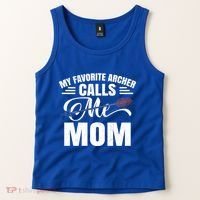 My Favorite Archer Calls Me Mom Archery Mom Mother's Day Gift Tank Top thumb 2