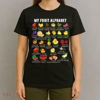 My Fruit Alphabet Fun Learning Reading Toddler Kids Fruits T-Shirt thumb 4