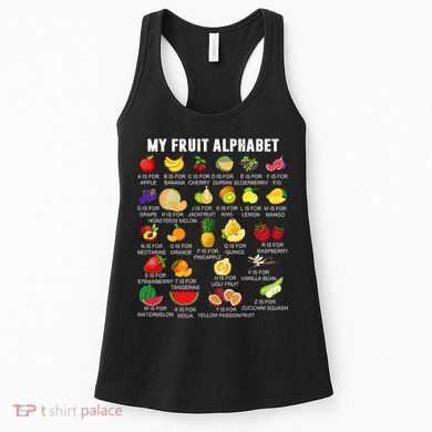 My Fruit Alphabet Fun Learning Reading Toddler Kids Fruits Women's Tank Top