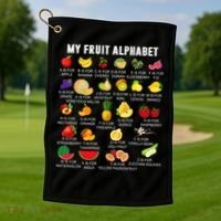 My Fruit Alphabet Fun Learning Reading Toddler Kids Fruits Golf Towel thumb 1