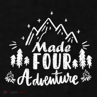 Made Four Adventure 4th Birthday Party Camping Theme Ladies PosiCharge Tri-Blend Wicking Tank thumb 2