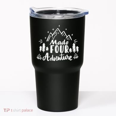 Made Four Adventure 4th Birthday Party Camping Theme Tumbler