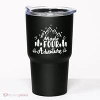 Made Four Adventure 4th Birthday Party Camping Theme Tumbler thumb 0