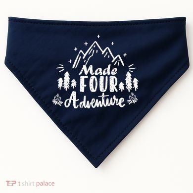 Made Four Adventure 4th Birthday Party Camping Theme USA-Made Doggie Bandana
