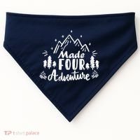 Made Four Adventure 4th Birthday Party Camping Theme USA-Made Doggie Bandana thumb 0