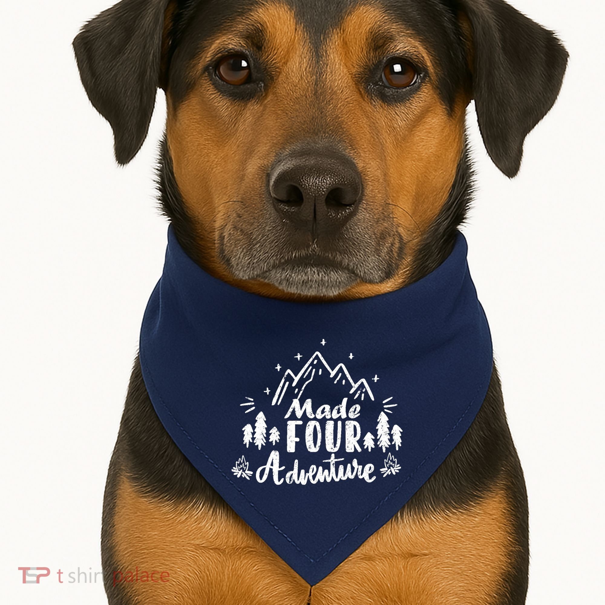 Made Four Adventure 4th Birthday Party Camping Theme USA-Made Doggie Bandana
