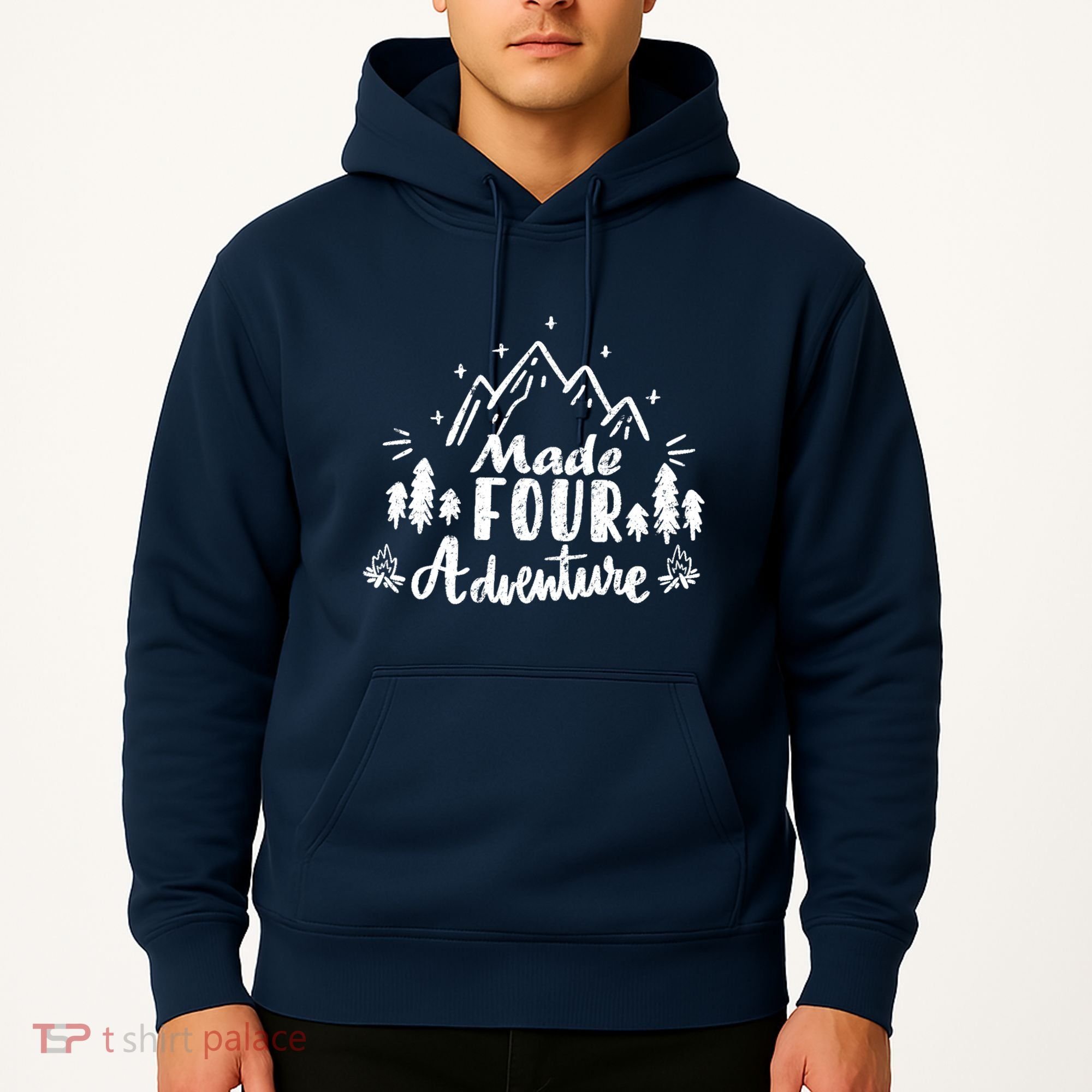 Made Four Adventure 4th Birthday Party Camping Theme Hoodie