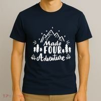 Made Four Adventure 4th Birthday Party Camping Theme T-Shirt thumb 3