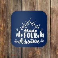 Made Four Adventure 4th Birthday Party Camping Theme Coaster thumb 0