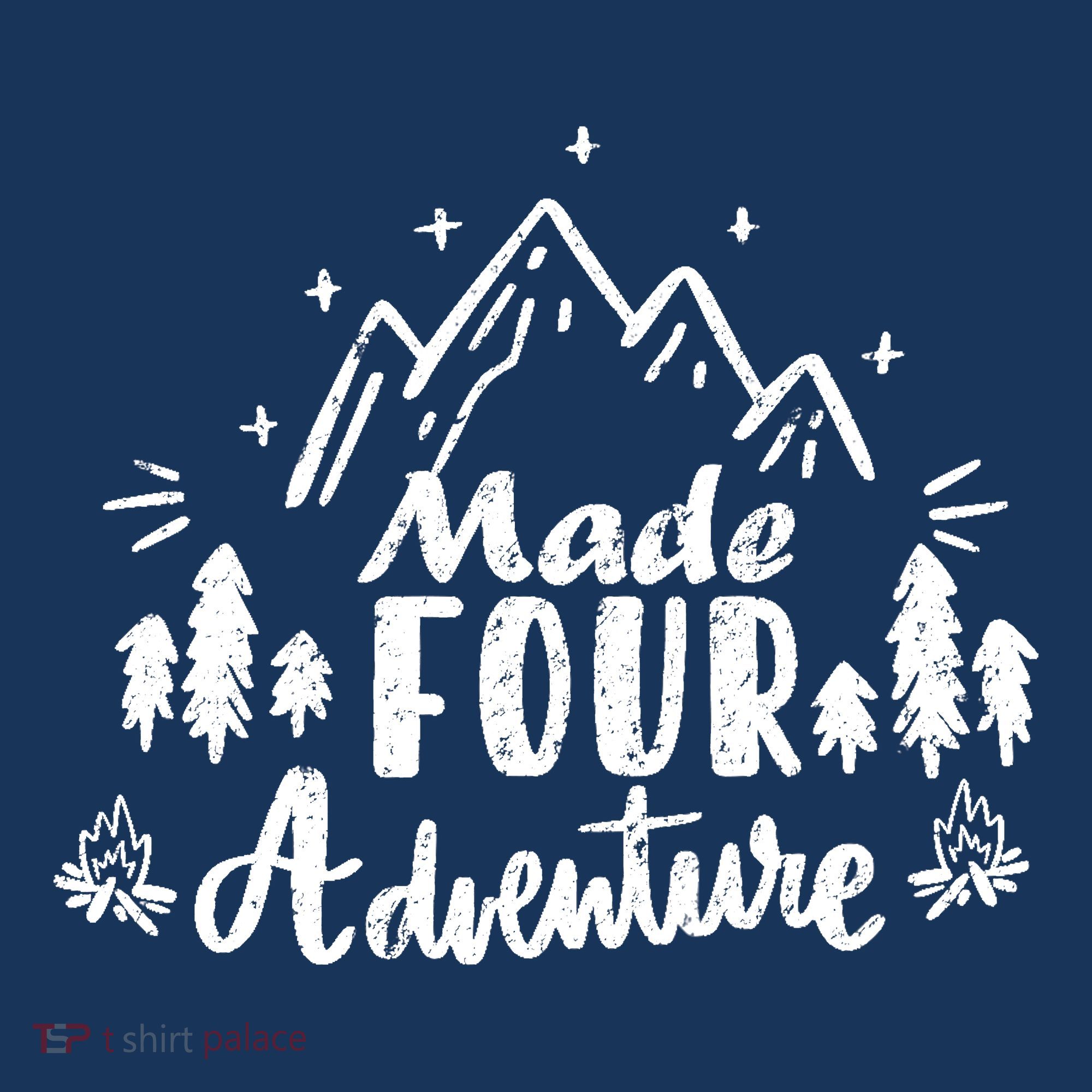 Made Four Adventure 4th Birthday Party Camping Theme Women's Hoodie