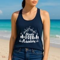 Made Four Adventure 4th Birthday Party Camping Theme Women's Tank Top thumb 2