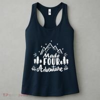 Made Four Adventure 4th Birthday Party Camping Theme Women's Tank Top thumb 3