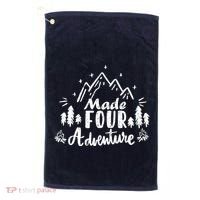 Made Four Adventure 4th Birthday Party Camping Theme Golf Towel thumb 0