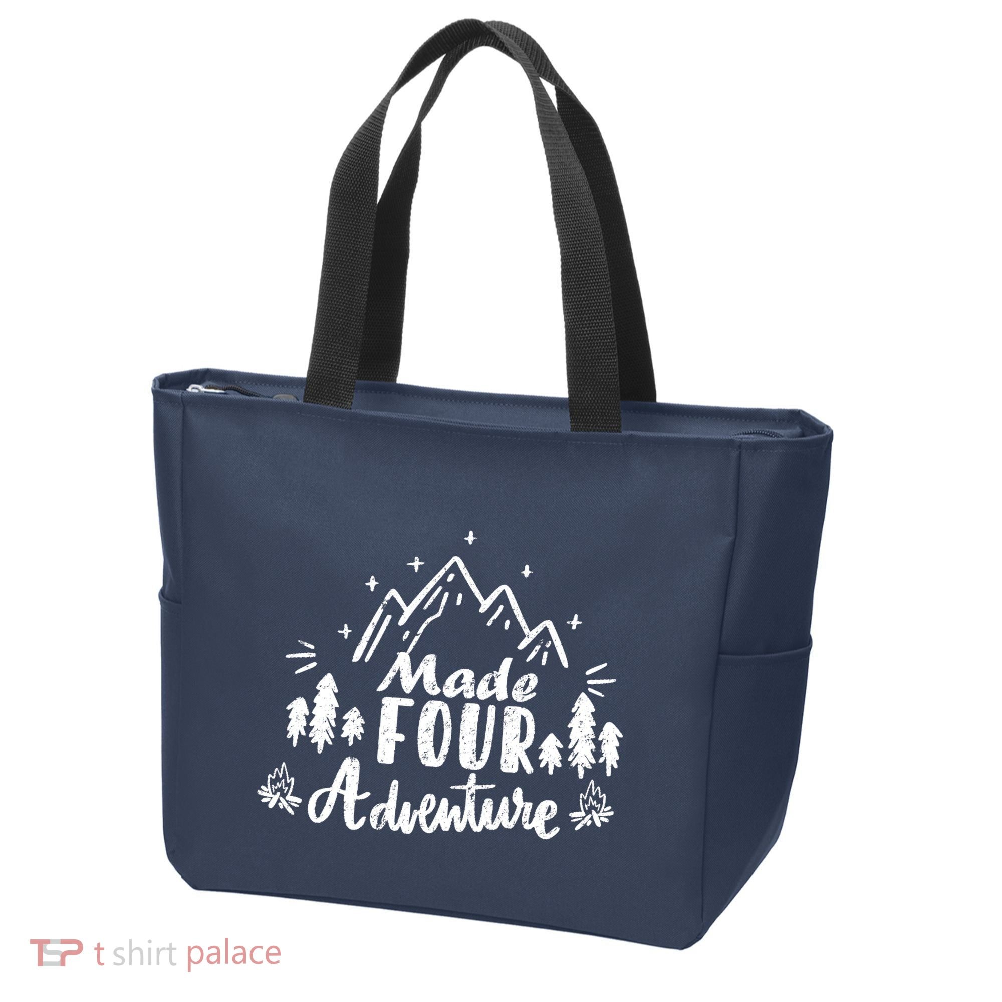 Made Four Adventure 4th Birthday Party Camping Theme Tote Bag