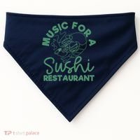 Music For A Sushi Restaurant USA-Made Doggie Bandana thumb 0