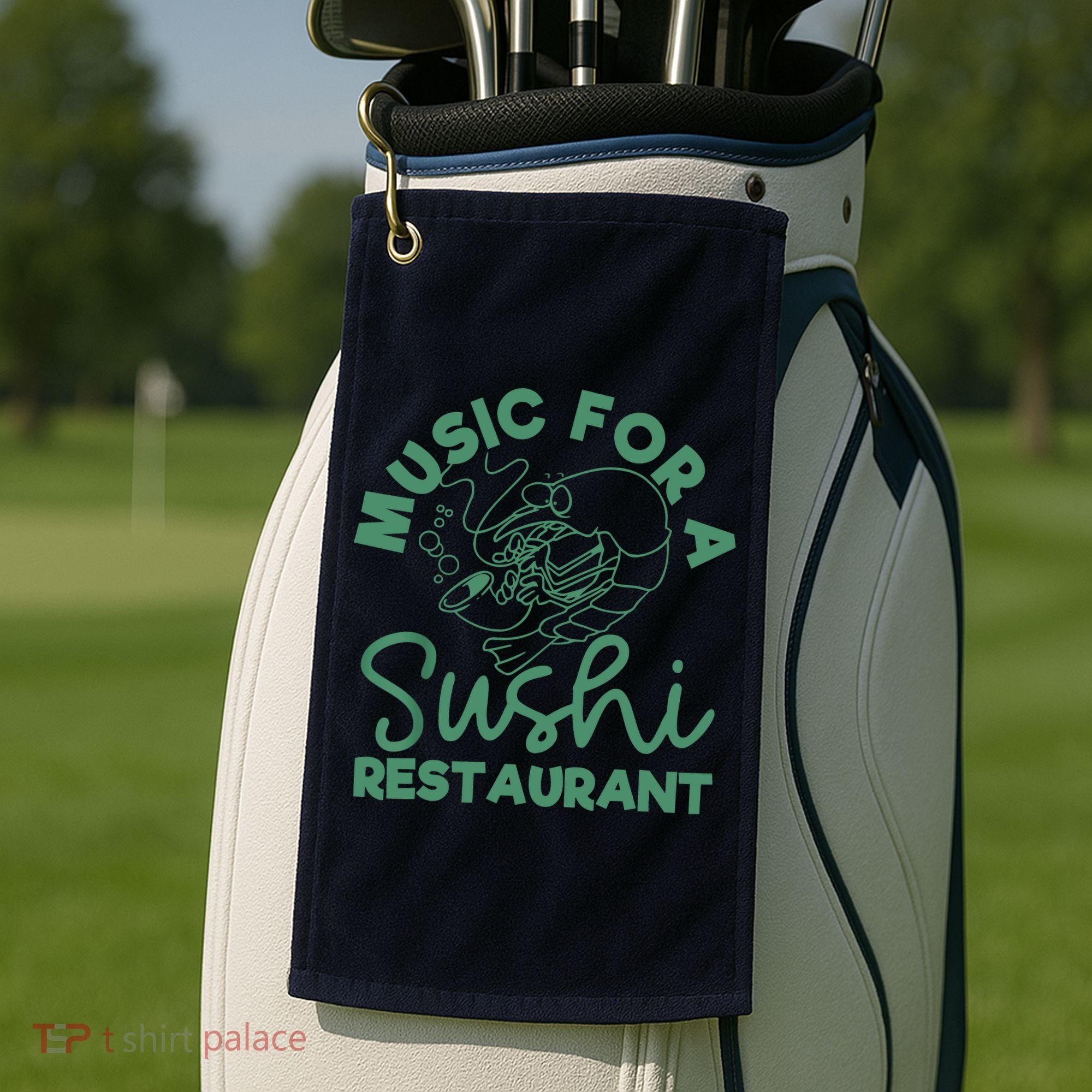 Music For A Sushi Restaurant Golf Towel
