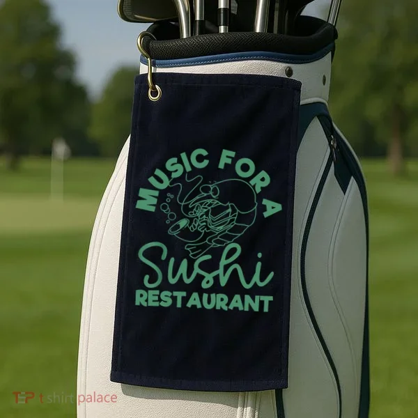 Music For A Sushi Restaurant Golf Towel