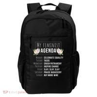 My Feminist Agenda Cool Feminist Feminism Gift Backpack thumb 0