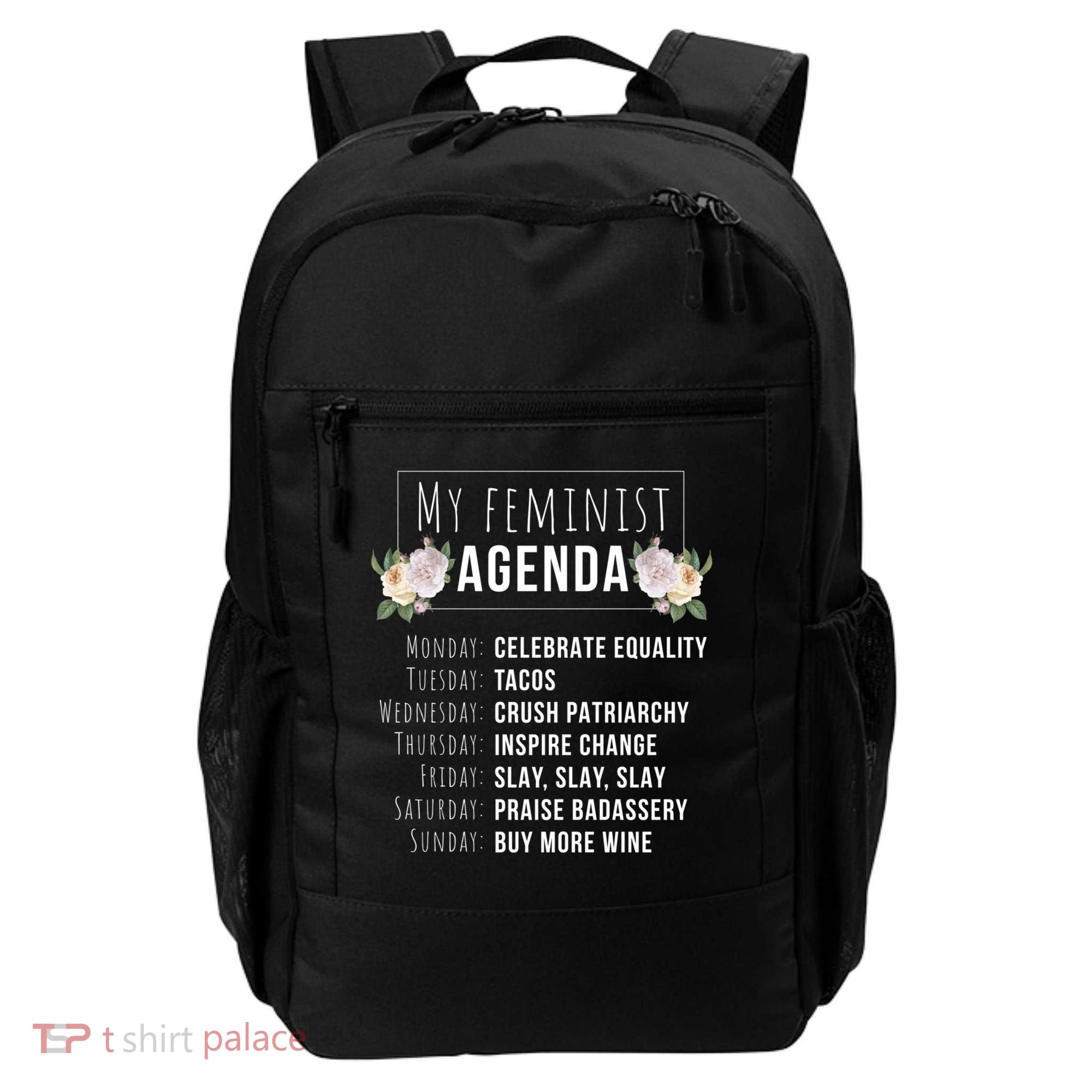 My Feminist Agenda Cool Feminist Feminism Gift Backpack