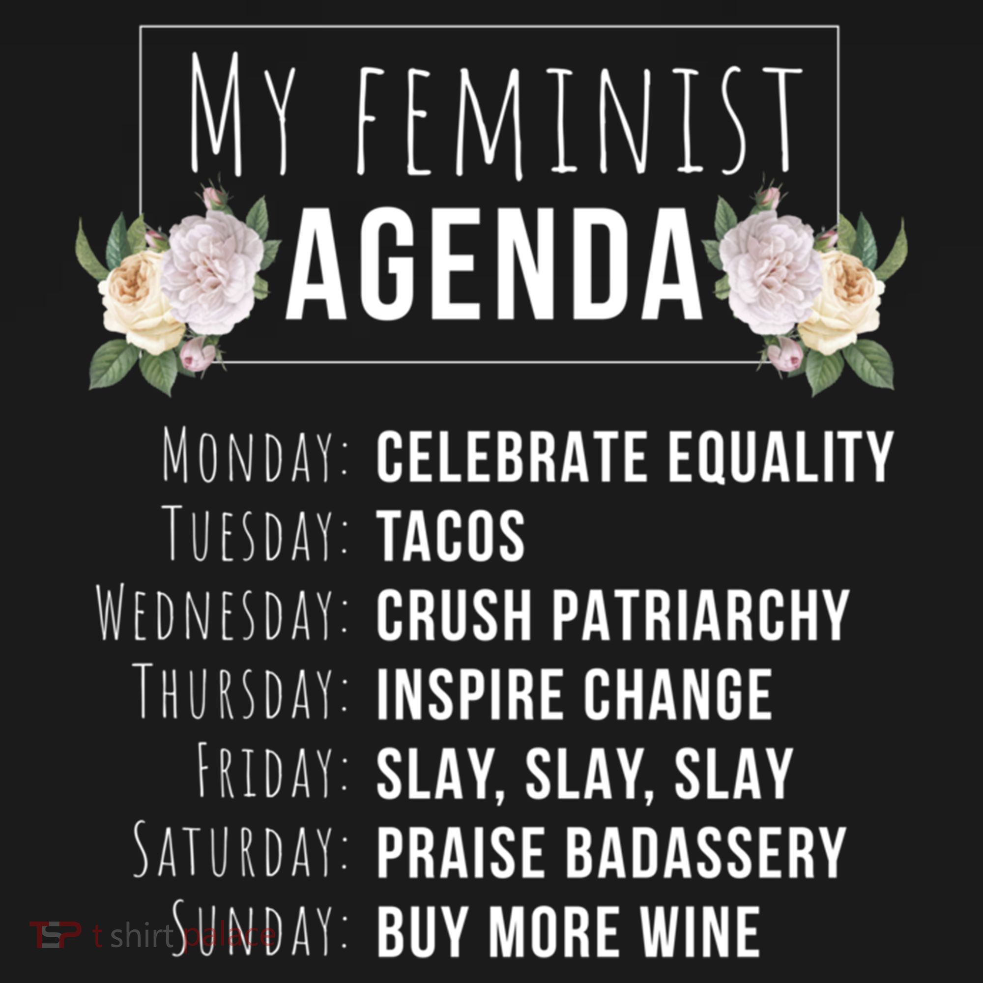 My Feminist Agenda Cool Feminist Feminism Gift Women's Hoodie