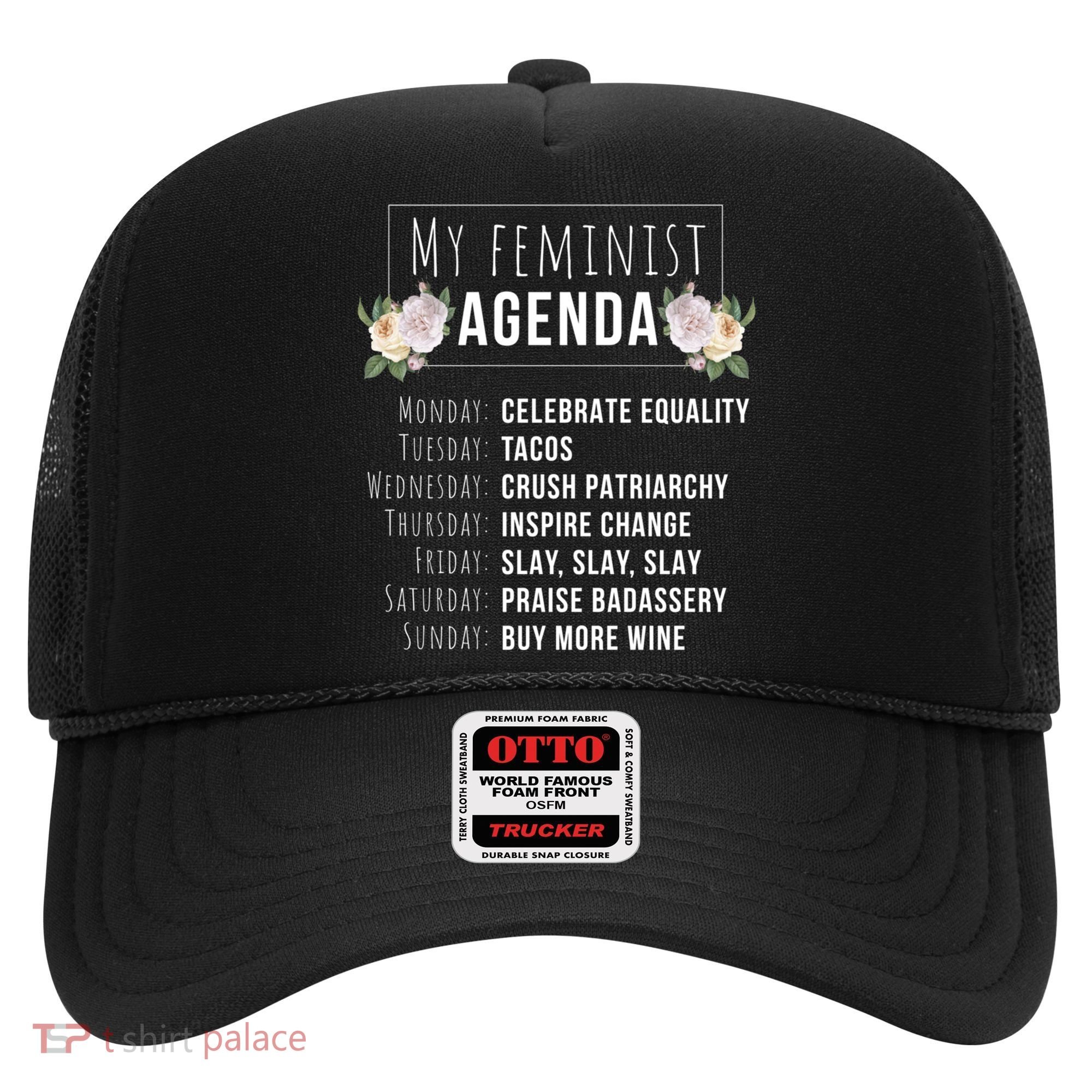 My Feminist Agenda Cool Feminist Feminism Gift Hat