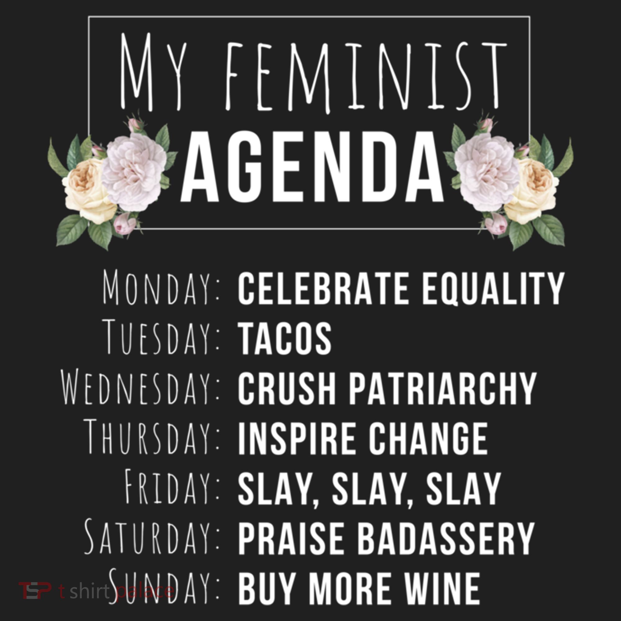 My Feminist Agenda Cool Feminist Feminism Gift Golf Towel