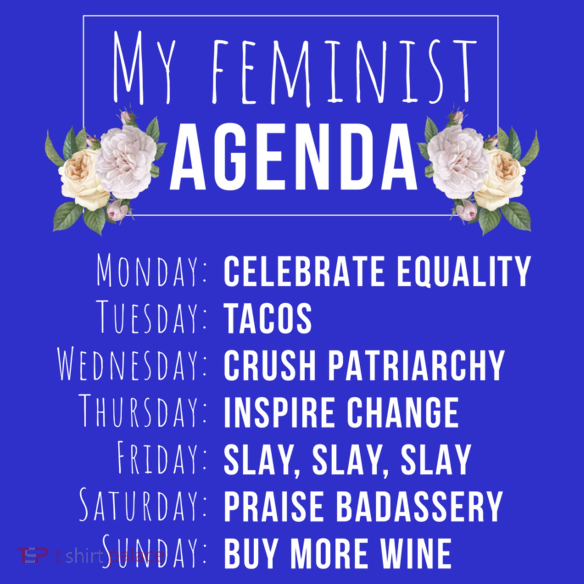 My Feminist Agenda Cool Feminist Feminism Gift Sweatshirt