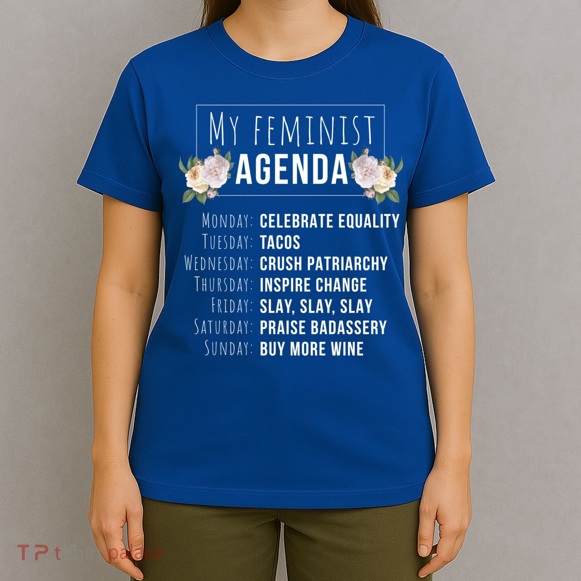 My Feminist Agenda Cool Feminist Feminism Gift T-Shirt