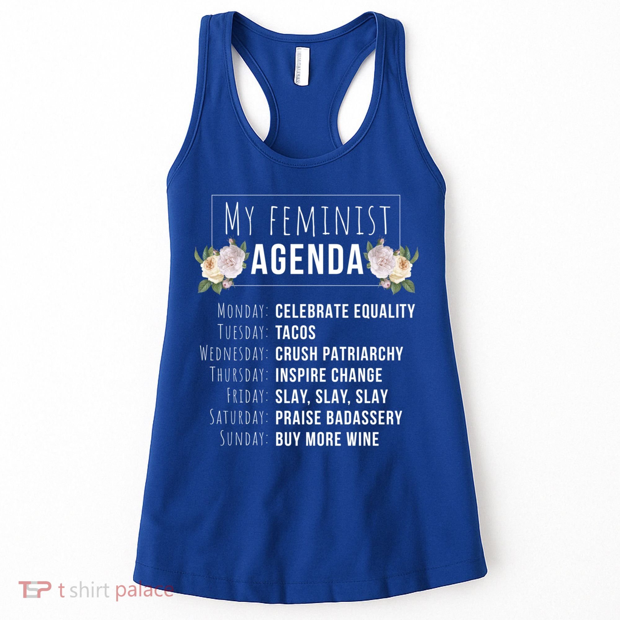 My Feminist Agenda Cool Feminist Feminism Gift Women's Tank Top