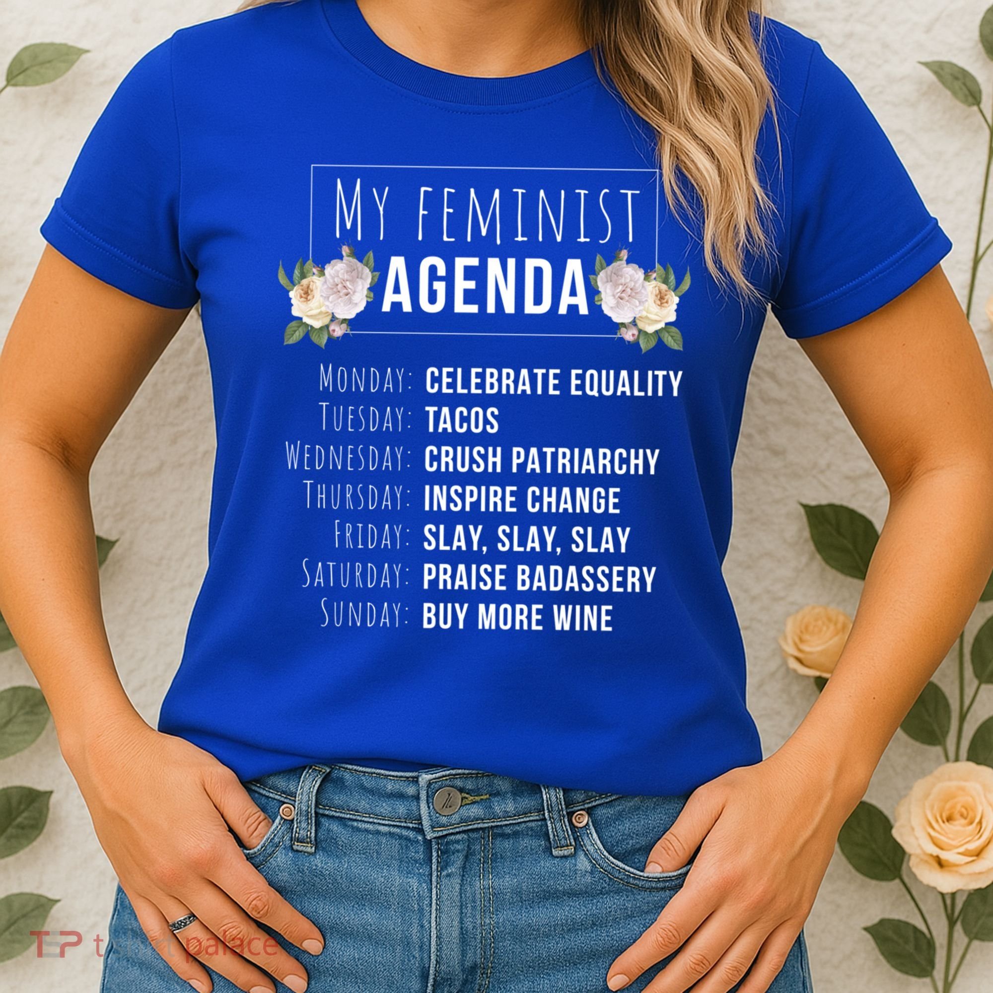 My Feminist Agenda Cool Feminist Feminism Gift Women's T-Shirt