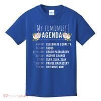 My Feminist Agenda Cool Feminist Feminism Gift Kids T-Shirt thumb 0