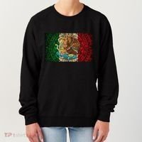 Mexican Flag Aztec Calendar Mexico Women's Sweatshirt thumb 0