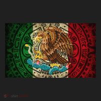 Mexican Flag Aztec Calendar Mexico Women's Sweatshirt thumb 2