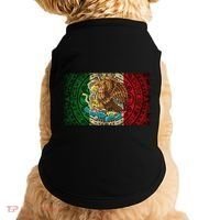 Mexican Flag Aztec Calendar Mexico Doggie Tank thumb 0