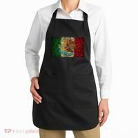 Mexican Flag Aztec Calendar Mexico Apron thumb 2