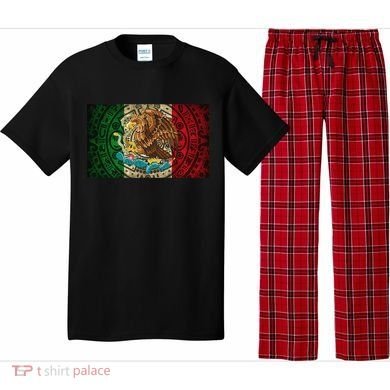 Mexican Flag Aztec Calendar Mexico Pajama Set