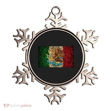 Mexican Flag Aztec Calendar Mexico Ornament
